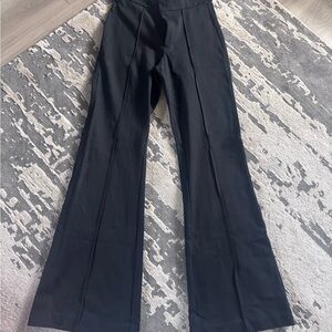 a new day Black Flare Pants with Front Seams